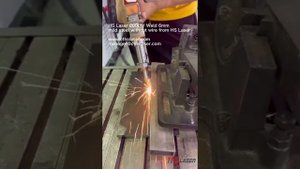 Ручной волоконный лазерный сварочный аппарат 2000 Вт, сваренный из мягкой стали толщиной 6 мм