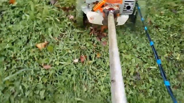 Триммер на колёсах своими руками. смотреть онлайн