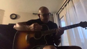 “Ode to my new guitar,” composed today. Love this Takamine GD51CE-BSB