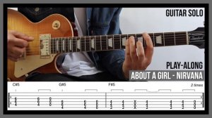 About a Girl (TAB) - Guitar Solo - Nirvana