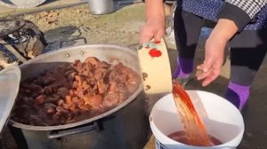 Сбор свежей айвы, приготовление сиропа для компота Азербайджанская Кухня Деревенская Кухня  Рецепты