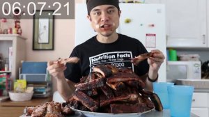 100 Pork Ribs vs Matt Stonie (15,000+ Calories)