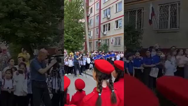 День Победы Ростов Первомайский р-н. К дому ветерана с 100-летим пришли поздравить