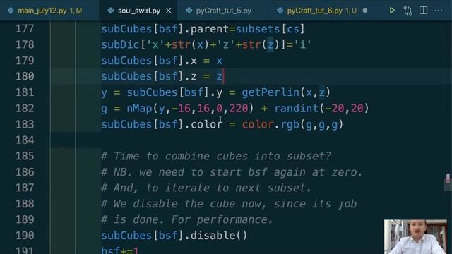 Minecraft in python: infinite procedural terrain with Perlin noise (Ursina Engine) - part 6 смотреть онлайн