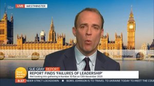 Susanna Grills Dominic Raab On Whether Or Not Boris Johnson Should Resign | Good Morning Britain