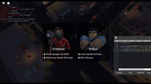 [FREE] ROBLOX STREET SWEEPERS ScriptX HUB! (GODMODE, ANTI-ARREST, 2 AIMBOTS/HITBOX, NOCLIP,  MORE!!
