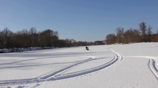 Покатушки на снегоходе Ирбис Динго Т-125 смотреть онлайн