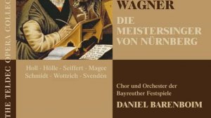 Die Meistersinger von Nürnberg, Act 2: "Seid ihr nun fertig?" (Sachs, Beckmesser, David, Chorus)