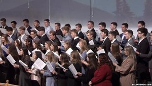 Пение «Я знаю, Господь не оставит меня» - Молодежный хор