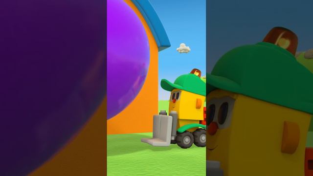 Cartoon cars play with the color balloons! Find new vehicles with Leo. Cartoons for kids #shorts