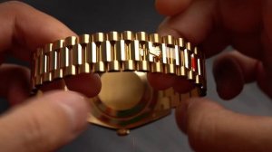 The AMAZING Rolex Day-Date 40 Baguette Diamond Dial - Hands on review