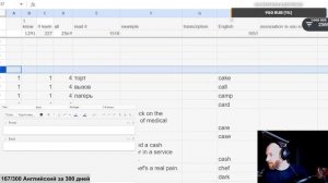 №167 Аглийский за 300 дней  Запоминаю 3000 слов, делаю карточки