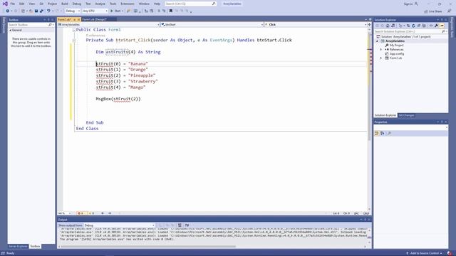Visual Basic.NET Programming. Beginner Lesson 17. Array Variables