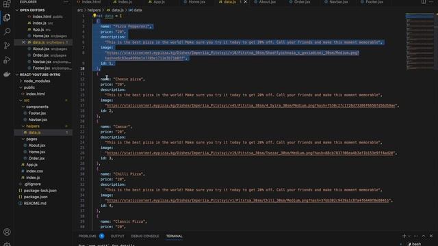 Основы React: Создание простого приложения с использованием MUI и react-router-dom