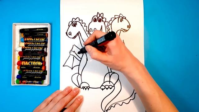 Как нарисовать ЗМЕЯ ГОРЫНЫЧА. Рисуем с детьми. How to draw ZMEI GORINICH.