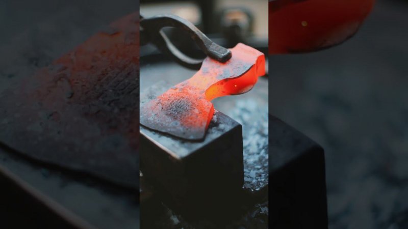 Как поставить клеймо на топор  #axe #forging #blacksmith