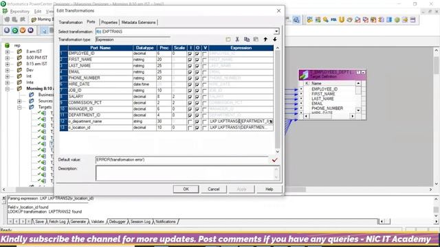Informatica Full Course - Informatica interview Questions and Answers | Informatica NiC IT Academy смотреть онлайн