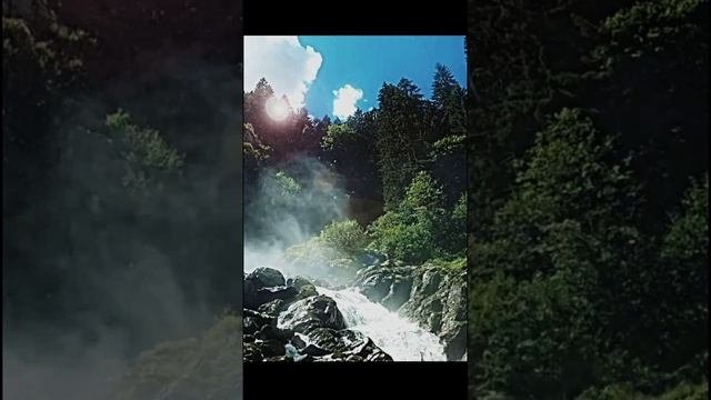 Звуки природы. Водопад. Шум воды и пение птиц