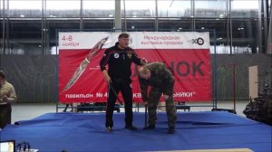 Волостных Валерий - мастер-класс на выставке Клинок осень 2015 г