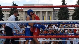 Бокс Луцьк 24.08.2016 56кг Литвищенко Микола, Огородник Андрій  День Незалежності України 2016 БОКС