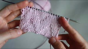 Узор спицами ЗИГЗАГ. Очень легко вязать. Мастер-класс