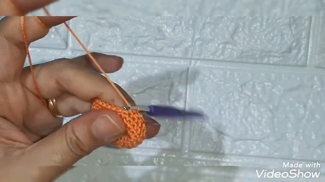 How To Make Leg ?of Duck Amigurumi طريقة عمل رجل بطه اميجرومي