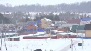 Коттеджный район Кирпичка Стрельбище с высоты Козловка Чувашия 19 03 2021