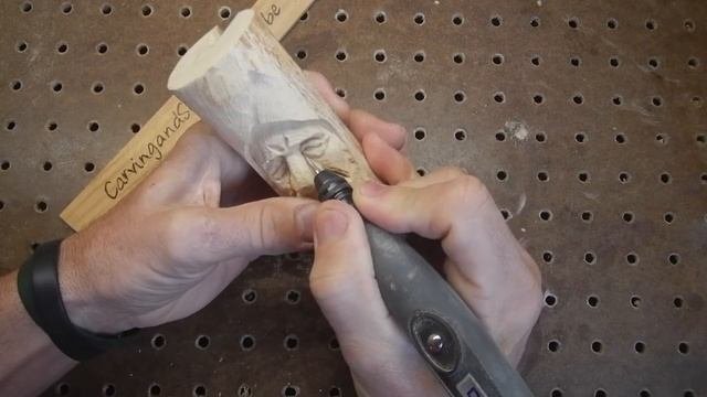 How To Find Wood Spirit In Wood-Dremel-Kutzall-Foredom-Quarantine Power Carving
