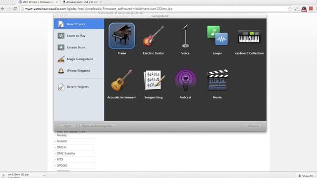 Connecting Yamaha Keyboard to GarageBand on Mac смотреть онлайн