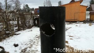 Деформация монтажного отверстия винтовой сваи