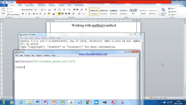 readline method in python