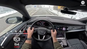 Audi Q8 55 TFSI - Autobahn POV-Fahrt & Top Speed