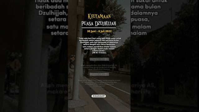 Keutamaan Puasa Dzulhijjah #puasa #dzulhijjah