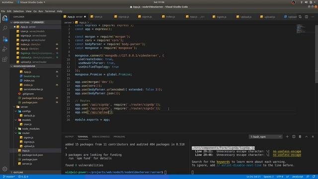 Node.js, Express, MongoDB, React JS - Video Server Project Tutorial