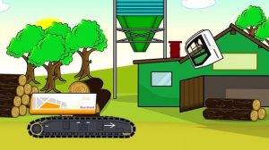 Мультик про трактор с прицепом для ДЕТЕЙ