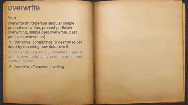 What does overwrite mean? смотреть онлайн