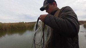 Красивая Осенняя Рыбалка на Кастинговую сеть???