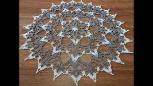 НЕВЕСОМАЯ САЛФЕТКА КРЮЧКОМ. Часть 2.