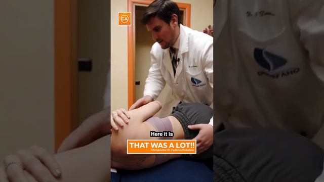 It was her FIRST time #asmrchiropractic #asmr #asmrchiropracticsounds #short #shorts