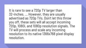 Can a 720p TV display 1080p?