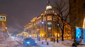 ?? Заснеженный Петербург. Утренняя прогулка по Малой и Большой Конюшенным улицам.