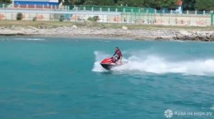 Черное море. Лермонтово. Отель ellas.palace Поселок с высоты птичьего полета