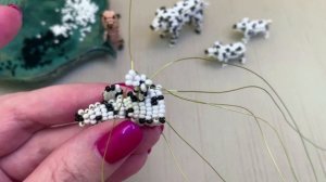 Далматинцы из бисера