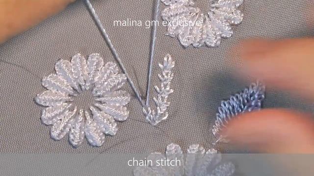 A Graceful Bouquet Of White Daisies | White Work | Dimensional Embroidery
