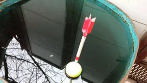 Балансировка поплавка на удочке для ловли толстолобика