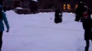 Фанмоб "Битва снежками"