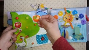 Развивающая мягкая книга из ткани и фетра для мальчика своими руками №8 )))
