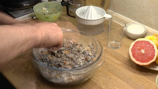 Вкуснейший цитрусовый торт с маком, курагой, орехом..Постный, при этом очень вкусный!