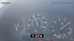 2004 BMW X5 4.4 E53 320 Hp 0-180 km/h acceleration/разгон
