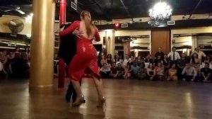 Ariadna Naveira and Fernando Sanchez perform at the NYC All Night Milonga